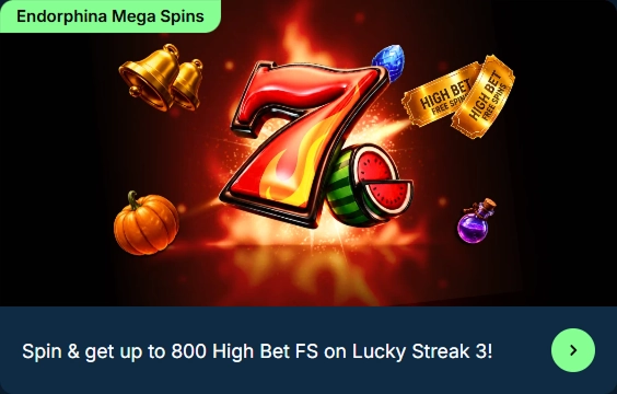 Endorphina Mega Spins seven 800 free spins