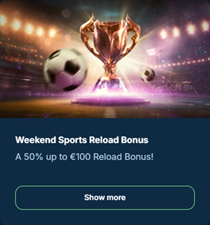 Weekend Sports Reload trophy 50 percent €100