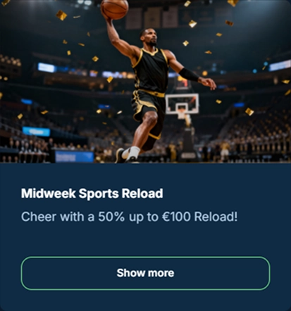 bonus-4 Midweek Sports Reload basketball player 50 percent €100