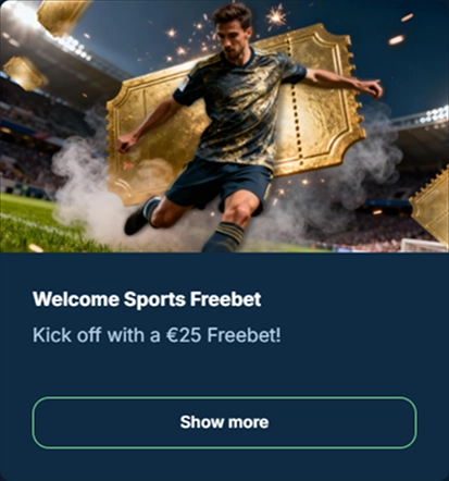 welcome-bonus-4 Welcome Sports Freebet footballer €25 freebet